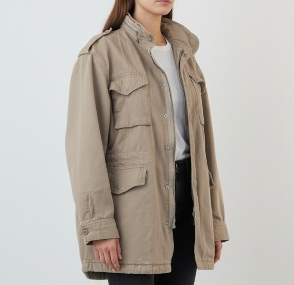 Vis A Vis Military Chore Utility Canvas Jacket, Sz 2 (S US)